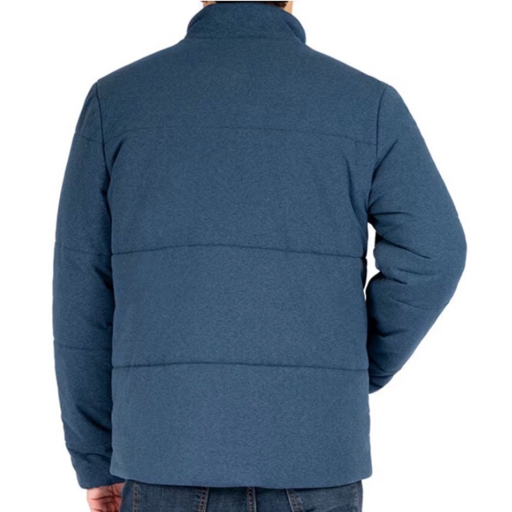 Soybu Men's Teal Blue Puffer Zip Jacket - Picture 3 of 4